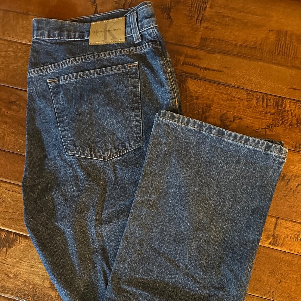 Calvin Klein Bootcut Blue Jeans.  Size 14.
